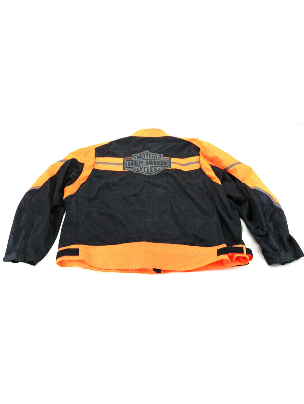 harley davidson hi vis reflective jacket 4XL black orange hydration armor pocket